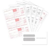 1099 NEC Tax Forms 2025 with Envelopes, 1099 NEC Tax Form Kit- Great for Accounting, 50 Self Seal Envelope, 50 Pack (1099 NEC 50 With Envelopes)