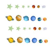 109pcs Luminous Wall Decals Planet Star Stickers for Home DIY