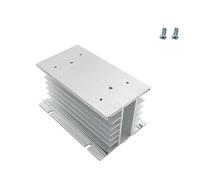 10A-150A Solid State Relay SSR DA AA DD Aluminum Fins Single Phase Aluminum Heat Sink Dissipation Radiator Newest Rail Mount(Three SSR 10-120A)