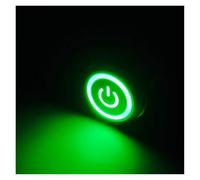 10A 15A 20A waterproof high current metal button switch 16MM19MM22MM automotive LED self-locking reset switch 3V5V6V12V24V220V(Green symbol,22MM(20A))