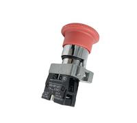 10A 22mm Red Round Power Emergency Stop Push Button Switch 1NC Normally Close XB2-BS542