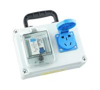 10A 250V Wall Power Distributor for Construction with Switch and Waterproof Interface for Secure Electrical Connections (C)