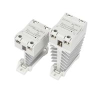 10A 25A 40A 60A 80A 100A Single Phase Slim SSR Solid State Relay With Heat Sink Industrial Relay DIN Rail Mount 1Pcs(DC control DC,120A)