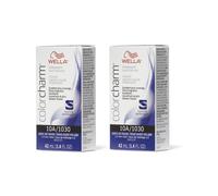 (10A (2pks)) Wella 6AA Dark Blonde Intense Ash Color Charm Permanent Liquid Haircolor