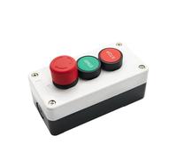 10A 600V Push Button Switch Control BoxWaterproof Button Indicator Light Case Emergency Stop Reset Point Box IDGTTLDF(One-circle)