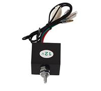 10A AC Evaporator Temperature Control Switch, Thermostat for Buses and Trucks, Adjustable Refrigeration Range 1-20°C, ABS Material with Responsive Start Stop (12V)