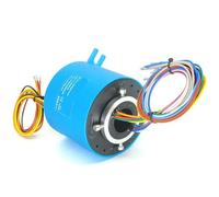 10A Current Through Hole Slip Ring Electrical Connector 12 Circuits Signal of bore size 25.4mm OD 86mm(25.4X86mm 12CH 5A)