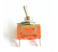 10A Current Toggle Switch E-TEN1021 Rocking Head Rocker Arm Toggle Switch 2 Feet Aperture 12MM 10Pcs