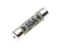 10A Domestic Fuses Set, BS1362, Pack of 10 - Household Tube Fuse for Plug Mains, Cartridge Ceramic Household Electrical Supplies Fuses
