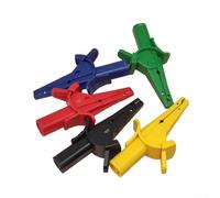 10A Insulation Test Clip for Multimeter with Strong Spring Mechanism and 23mm Opening Capacity, Plastic and Brass Construction for Reliable Electrical Testing (Red)