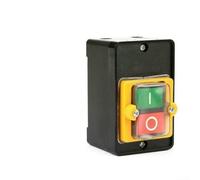10A Push Button Switch AC 220V 380V Self Locking On Off Red Green Industrial Control Panel Mount Round Plastic Button