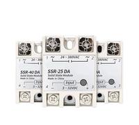 10A SSR 25A Solid State Relay 40A Output 3-32VDC 24-480VAC 220V Single Phase DC TO AC 40A Relay SSR 1Pcs((DC controls DC) DD,XL)