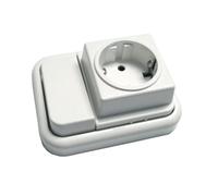 10A switch and Schuko 16A 250V socket: perfect for any electrical installation, ensuring safe and efficient connections, improving the quality and functionality of your space.