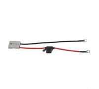10AWG 50A for battery Cable with M8 Ring Terminal & Fuse Holder - Weatherproof Power Connector Kit for Solar Panel, EV, Inverter & Industrial Equipment - 30cm Red Black Extension Cord