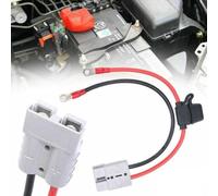 10Awg 50Amp Battery Charging Cable Kit With M8 Terminal, Waterproof High Temp Resistant For Ev Solar Panel Power Supply