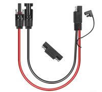 10AWG SAE Solar Extension Cable with Polarity Reversing Adapter for RV Solar Panels and Off-Grid Systems