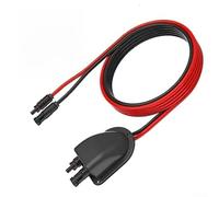 10AWG Solar Cable Entry Gland with 2m Extension Cord, Waterproof ABS Junction Box for RV, Boat & Camper - Male/Female Snap Connectors, UV-Resist