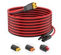 10AWG Solar Connector to XT60 Adapter Extension Cable Solar Panel to Potable Solar Power Generator/RV Foldable Solar Panel/Portable Power Station(30FT)