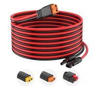 10AWG Solar Connector to XT60i Adapter Extension Cable Solar Panel to Potable Solar Power Generator/RV Foldable Solar Panel/Portable Power Station(30FT)