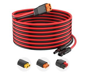 10AWG Solar Connector to XT60i Adapter Extension Cable Solar Panel to Potable Solar Power Generator/RV Foldable Solar Panel/Portable Power Station(40FT)