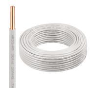 10AWG THHN Wire 50 FT, Single Bare Copper Conductor with PVC and Nylon Insulation, 600V Rated, Heavy-Duty THHN Wire for Residential and Industrial Use
