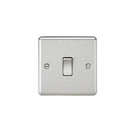 KNIGHTSBRIDGE CL12BC 10AX 1G Intermediate Switch-Rounded Edge Brushed Chrome