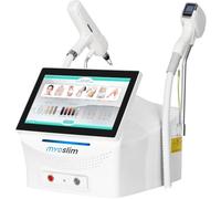 10Bar 2IN1 Diode Laser Hair Removal Machine for Arm Leg Bikini Line | Full Body Use 4 Wavelengths Pre-igntio Function Controller with LCD Screen Home and Salon Use White