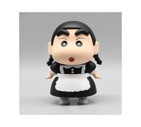 (10cm) 10cm Crayon Shin chan Anime Figure GK Shin chan cos Maid small plait kawaii doll desktop decoration