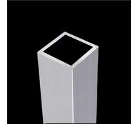10cm 25cm Long Aluminum Alloy Tubing Square Pipe, Alloy Square Tube Rectangular 6063 Straight Pipe 1pc(100X12X12X2MM)