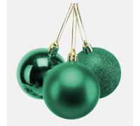 10cm/3Pcs Christmas Baubles Shatterproof Emerald Green, Christmas Tree Decorations Ball Ornaments Balls Xmas Hanging Decorations Holiday Decor - Shiny,Matte,Glitter
