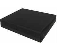 10cm 4 inch Thick Water-Resistant Garden Seat Pad Rattan Furniture Outdoor/Indoor Foam Cushion With Removable Fabric Zipper Cover Multi Use Ask Any Customize Size (Black, 56 x 56cm/22" x 22")