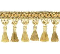 10cm (4") Long Noblesse Collection Elegant Tassel Fringe Trim (Style# TFH4) Canary Gold Gold Multicolor #4875 (Dark Gold, Yellow Gold) 4.5m (5 yards/15 ft) Value Pack
