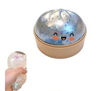 10cm 6 Colors Giant Dumpling Squishy Toy, Dumpling Stress Toy, Toy Dumplings with Steamer Box, Large Stress Relief Sensory Ball, Soft Squeeze Decompression Dough Fidget Toys (C)