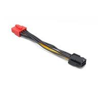 Akasa 10cm 6pin PCIe to 8pin PCIe Cable Adapter- Black/Yellow