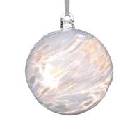 Happy 21st Birthday Gift - 10cm Diamond Glass Friendship Ball - Handcrafted Keepsake Ornament for Milestone Birthday