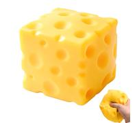 10CM Giant Cheese Squishy Sugar Cube Squeeze Sensory Toy | Soft Cute Squeeze Stress Ball Toy,Cheese Squishy Jumbo,Anxiety Relief Fidget Toy Sensory Toys for Adults & Kids