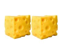 10cm Giant Cheese Squishy with Clay Inside, Squishy Cheese, Cheeses Sensory Fidget Toy, Squishys Sensory Toy, Slow-Rebound Shapeable Squeeze Ball, Relieves Stress Gift for Adult Kid (2 pieces)
