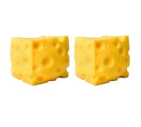 10cm Giant Cheese Squishy with Clay Inside, Squishy Cheese, Squishys Sensory Toy, Slow-Rebound Shapeable Squeeze Ball, Cheeses Sensory Fidget Toy, Relieves Stress Gift for Kid Adult (2.)