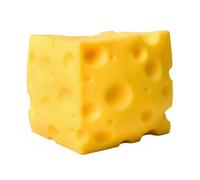 10cm Giant Cheese Squishy with Clay Inside, Squishys Sensory Toy, Squishy Cheese, Cheeses Sensory Fidget Toy, Slow-Rebound Shapeable Squeeze Ball, Relieves Stress Gift for Kid Adult (1.)