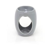 10cm Grey Ceramic Wax Melt Burner Fragrance Oil Burner | Essential Oil Diffuser Tealight Candle Holder | Aroma Lamp Candle Diffuser