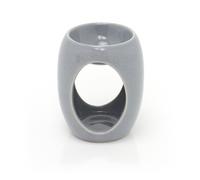 10cm Grey Ceramic Wax Melt Burner Fragrance Oil Burner | Essential Oil Diffuser Tealight Candle Holder | Aroma Lamp Candle Diffuser