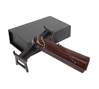 10cm Guzheng Model, Miniature Guzheng Wooden Musical Instrument Model with Stand Desktop Chinese Instrument Ornaments Craft for Home Decor(10cm)