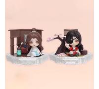 10cm Heaven Officials Blessing Xie Lian & Hua Cheng Figure PVC Statue Anime Figures Action Figure Model Collection Doll Decoration Toy Gift (Size : Clear)