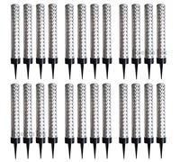 10cm Ice Fountain Sparking Candles 24pk (24pcs) - Premium Quality (Silver)