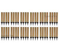 10cm Ice Fountain Sparking Candles 48pk (48pcs) - Premium Quality (Gold)