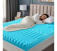 10CM Luxury 7 Zone PU Foam Mattress Topper, Orthopedic Foam & Cooling Bed Mattress Topper for Back Pain Relief, Breathable Pressure Relief Mattres Enhancer Pad (Single 90 * 190cm)