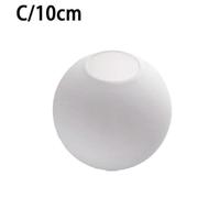 (10cm) Matte White Globe Glass Lamp Shade Replacement Round Light Cover Fix