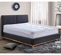 10cm Mattress Topper Extra Deep Hotel Quality Hollowfibre Filling Extra Soft Support Strong Elastic Corner Straps Breathable & Box Stitched Mattress Pad (King)