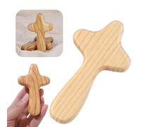 10cm Olive Wood Holding Cross,Mini Olive Wo/od Holding Comfort Cross,Portable Hold/ing Wooden,Wo/oden Cruci/fix,Handmade Ol/ive Wo/od C/ross,Wood/en Cr/osses for Crafting,Woo/den Cr/oss Fid/get