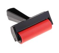 10cm Rubber Roller Brayer Soft Rubber Applicator Paint Brush Roller, for Art Crafts Decoupage Tool